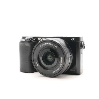 Used Sony Alpha A6000 Mirrorless camera, Black with 16-50mm Lens