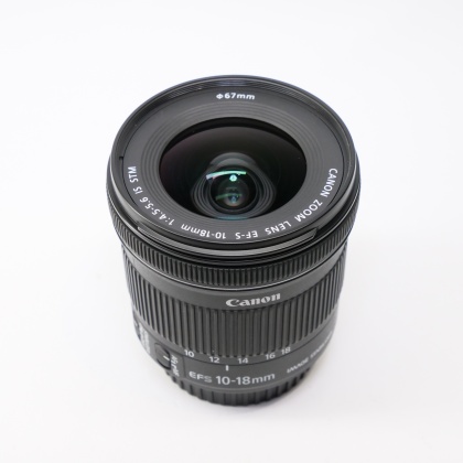 Used Canon EF-S 10-18mm f4.5-5.6 IS STM lens Used Canon EF-S 10-18mm f4.5-5.6 IS STM lens