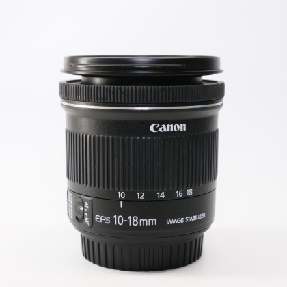 Used Canon EF-S 10-18mm f4.5-5.6 IS STM lens Used Canon EF-S 10-18mm f4.5-5.6 IS STM lens