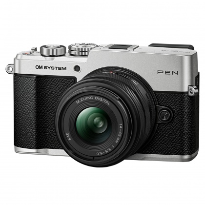 Pre-order Deposit for OM SYSTEM PEN, Silver with M. Zuiko Digital 14-42mm F3.5-5.6 III lens, Black Pre-order Deposit for OM SYSTEM PEN, Silver with M. Zuiko Digital 14-42mm F3.5-5.6 III lens, Black