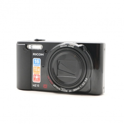 Used Ricoh HZ-15 digital compact camera, Black Used Ricoh HZ-15 digital compact camera, Black