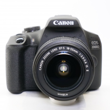 Used Canon EOS 2000D DSLR with 18-55mm IS II lens