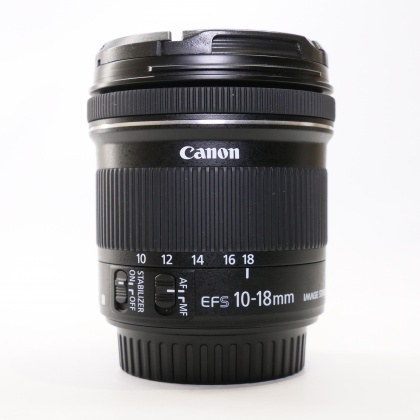 Used Canon EF-S 10-18mm f4.5-5.6 IS STM lens Used Canon EF-S 10-18mm f4.5-5.6 IS STM lens