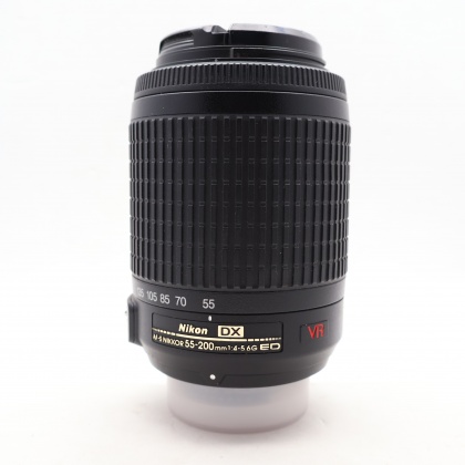 Used Nikon AF-S DX 55-200mm f4.5-5.6 G ED VR lens Used Nikon AF-S DX 55-200mm f4.5-5.6 G ED VR lens