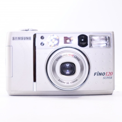 Used Samsung Fino 120 Super 35mm compact camera Used Samsung Fino 120 Super 35mm compact camera