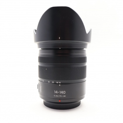 Used Panasonic Lumix G Vario ASPH 14-140mm f3.5-5.6 Power O.I.S Micro 4/3 lens Used Panasonic Lumix G Vario ASPH 14-140mm f3.5-5.6 Power O.I.S Micro 4/3 lens