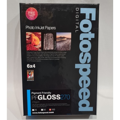 Fotospeed PF Gloss Paper, 270gsm, 6x4 - 100 sheets Fotospeed PF Gloss Paper, 270gsm, 6x4 - 100 sheets
