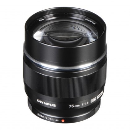 Olympus M.ZUIKO DIGITAL ED 75mm f1.8 lens, black Olympus M.ZUIKO DIGITAL ED 75mm f1.8 lens, black