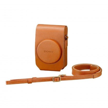 Sony LCS-RXG Soft Tan Leather Case for RX100 series cameras