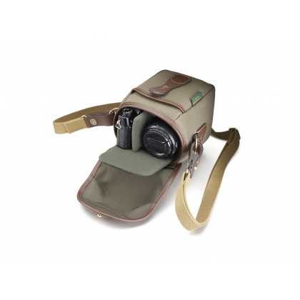 Billingham 72 Camera Shoulder Bag, Sage Fibrenyte-Chocolate Trim Billingham 72 Camera Shoulder Bag, Sage Fibrenyte-Chocolate Trim