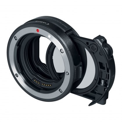 Canon Drop-In Filter Mount Adapter EF-EOS R with Circular Polarizing Filter A Canon Drop-In Filter Mount Adapter EF-EOS R with Circular Polarizing Filter A