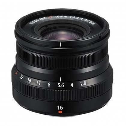 Fujifilm XF 16mm f2.8 R WR lens, black Fujifilm XF 16mm f2.8 R WR lens, black