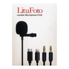LituFoto Lavalier Microphone VV10/Lightning/3M LituFoto Lavalier Microphone VV10/Lightning/3M