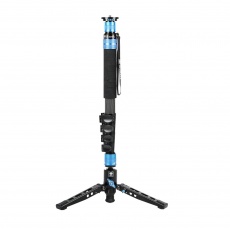 Sirui P-325FL Carbon Fibre Monopod with Stand and video head VH-10