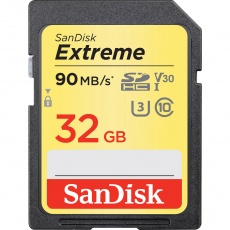 SanDisk 32GB SDHC Extreme R100/W60MB/s V30 - Twin-pack