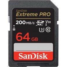 SanDisk 64GB SDXC Extreme Pro R200/W90MB/s V30