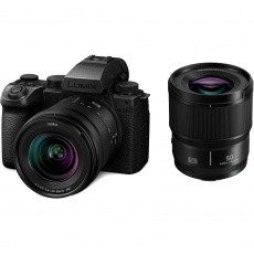 Panasonic Lumix S5IIX Mirrorless Camera with 20-60 and 50mm lenses