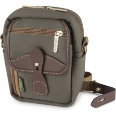 Billingham Compact Stowaway, Sage Fibrenyte-Chocolate Leather trim