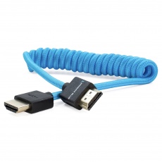 Kondor Blue HDMI Coiled 12-24in, Blue
