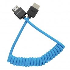 Kondor Blue HDMI Coiled 12-24in, Blue