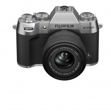 Fujifilm X-T50 Mirrorless Camera, Silver with XC 15-45 lens