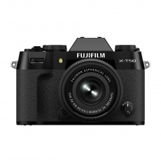 Fujifilm X-T50 Mirrorless Camera, Black with XC 15-45mm lens