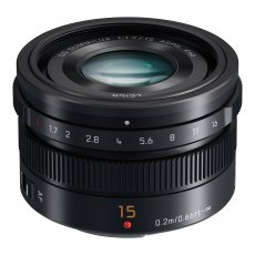 Panasonic 15mm f1.7 Leica DG Summilux lens, black Panasonic 15mm f1.7 Leica DG Summilux lens, black