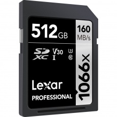 Lexar 512GB SDXC Silver R160/W120MB/s V30 Lexar 512GB SDXC Silver R160/W120MB/s V30