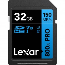 Lexar 32GB SDHC Blue R150/W104MB/s V10