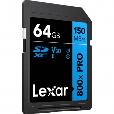 Lexar 64GB SDXC Blue R150/W104MB/s V30