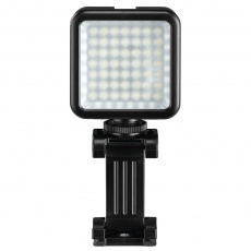 Hama 49 BD LED Light with Phone Holder, Tripod Thread and Flash Shoe Hama 49 BD LED Light with Phone Holder, Tripod Thread and Flash Shoe