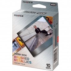 Fujifilm Instax Wide Film, Brushed Metal, 10 sheets