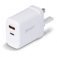 Lindy 65W USB Type A & C Mains Charger, GaN technology