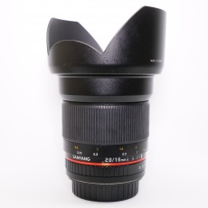 Used Samyang 16mm f2 lens for Canon EOS