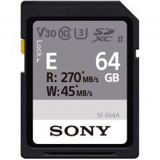 Sony 64GB SDXC SF-E UHS-II R270/W45MB/s