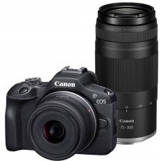 Canon EOS R100 Mirrorless Camera with 18-45 and 75-300mm lenses Canon EOS R100 Mirrorless Camera with 18-45 and 75-300mm lenses