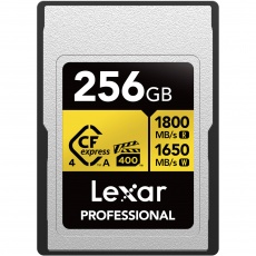 Lexar 512GB, CFexpress PRO Type A Gold 4, R1800/W1650MB/s, VPG400