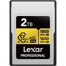 Lexar 2TB, CFexpress PRO Type A Gold 4, R1800/W1650MB/s, VPG400