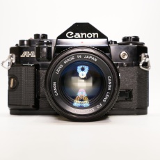 Used Canon A1 35mm SLR with FD 50mm f1.4 lens Used Canon A1 35mm SLR with FD 50mm f1.4 lens