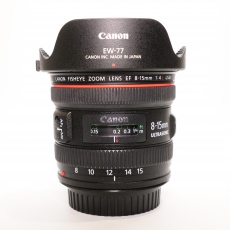 Used Canon EF 8-15mm F4L Fisheye USM lens