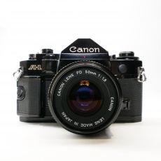 Used Canon A1 35mm SLR with 50mm lens Used Canon A1 35mm SLR with 50mm lens