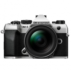 OM SYSTEM OM-5 Mark II Mirrorless camera with 12-40mm F2.8 lens, Silver
