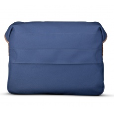 Billingham Icon Shoulder Bag, Navy Fibrenyte-Chocolate Trim