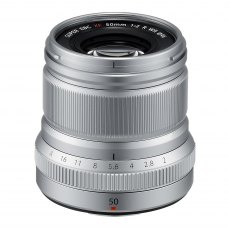 Fujifilm XF 50mm f2.0 R WR lens, silver