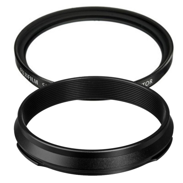 Fujifilm Weather-Resistant Adaptor Ring and Protector Filter for X100V, Black