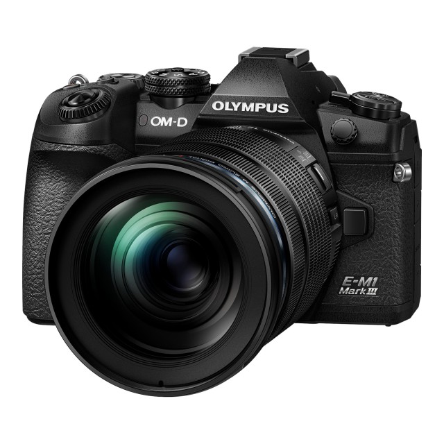 Olympus OM-D E-M1 Mark III Mirrorless Camera, Black with 12-100mm Lens