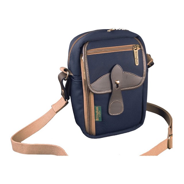 Billingham Airline Stowaway Camera Bag, Navy-Chocolate Trim