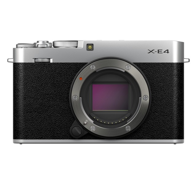 Fujifilm X-E4 Camera Body Only, Silver, Pre-order deposit - Castle Cameras