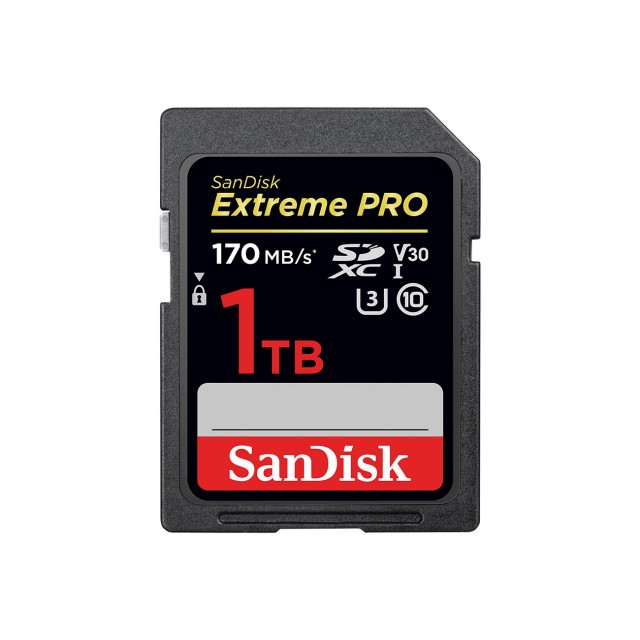 SanDisk SDXC card Extreme Pro V30, UHS-I, 1tb,170MB/s