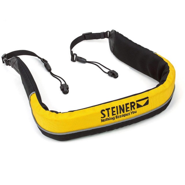 Sangle Flottante Pour Jumelles Steiner – Jaune Haute Visibilité, Système Clic-Loc – Pour Jumelles Marines Navigator